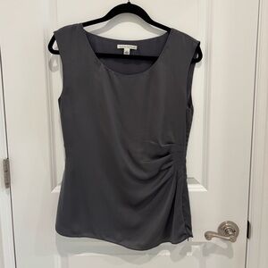 Banana Republic Charcoal Sleeveless Blouse